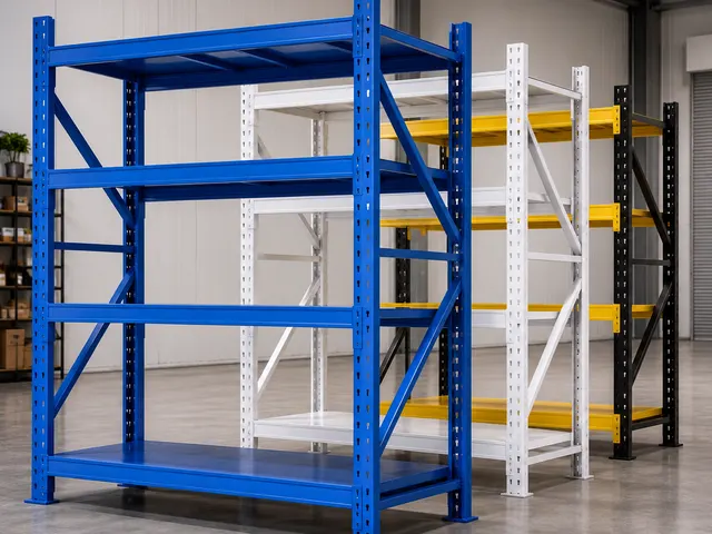Adjustable Warehouse Storage Rack in use