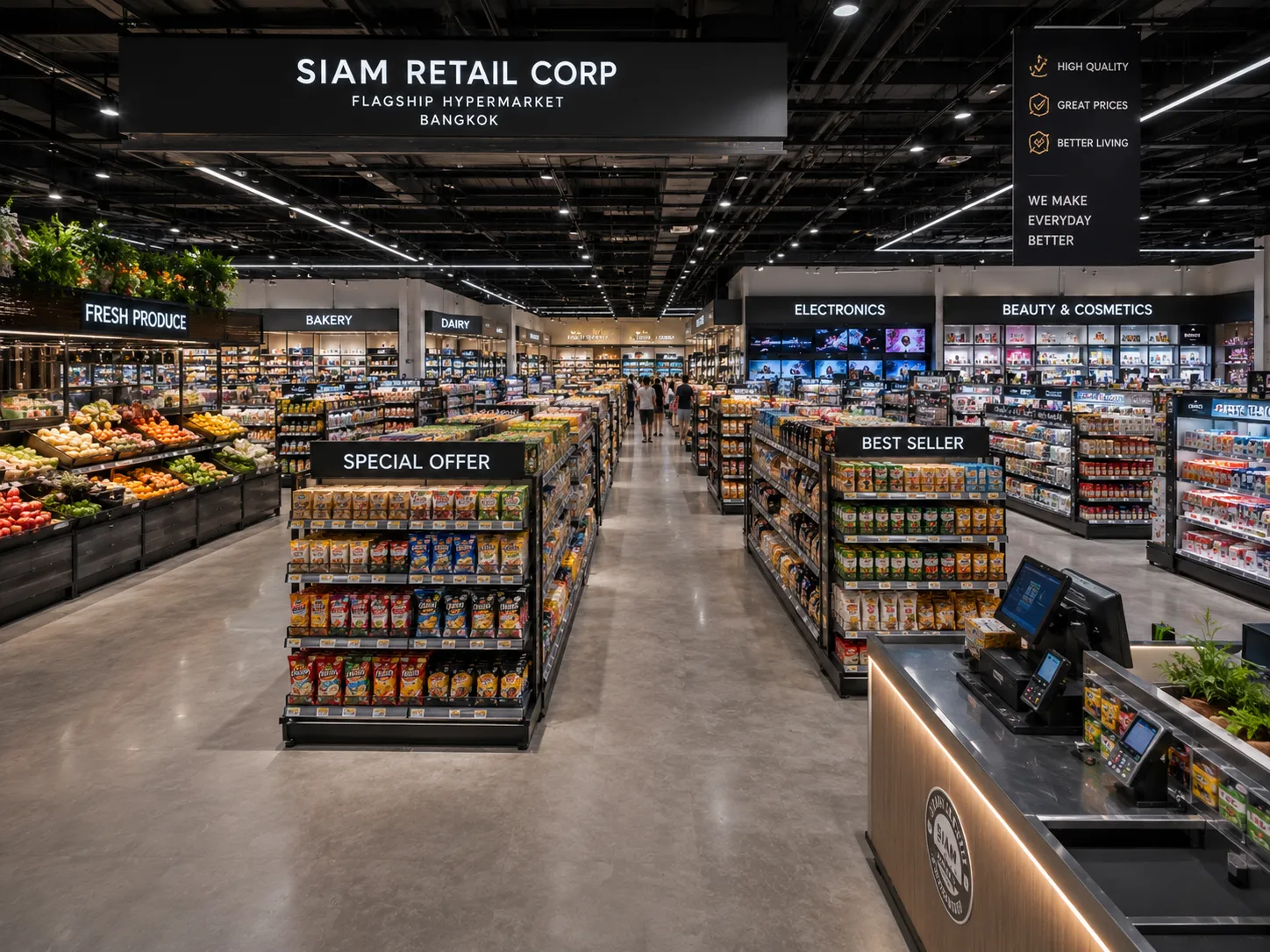 Optimizing Hypermarket Operations: The Siam Retail Corp Flagship Project