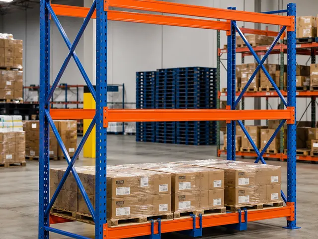 Heavy-Duty Bulk Carrier Rack in use