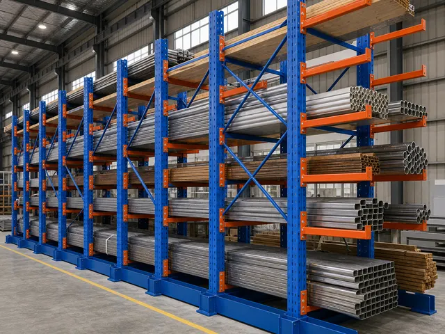 Cantilever Racking System in use