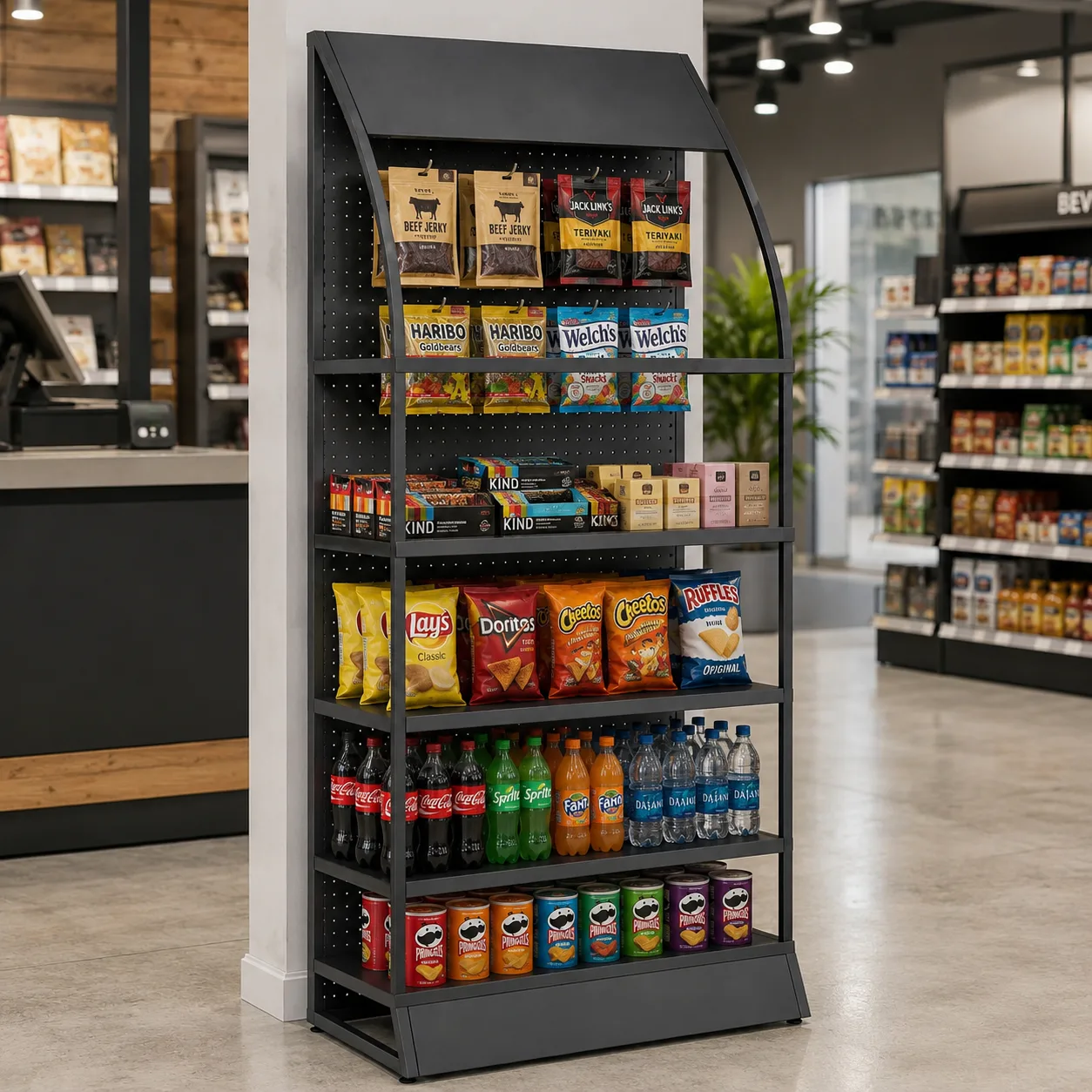 Forty-Five Degree Display Rack application