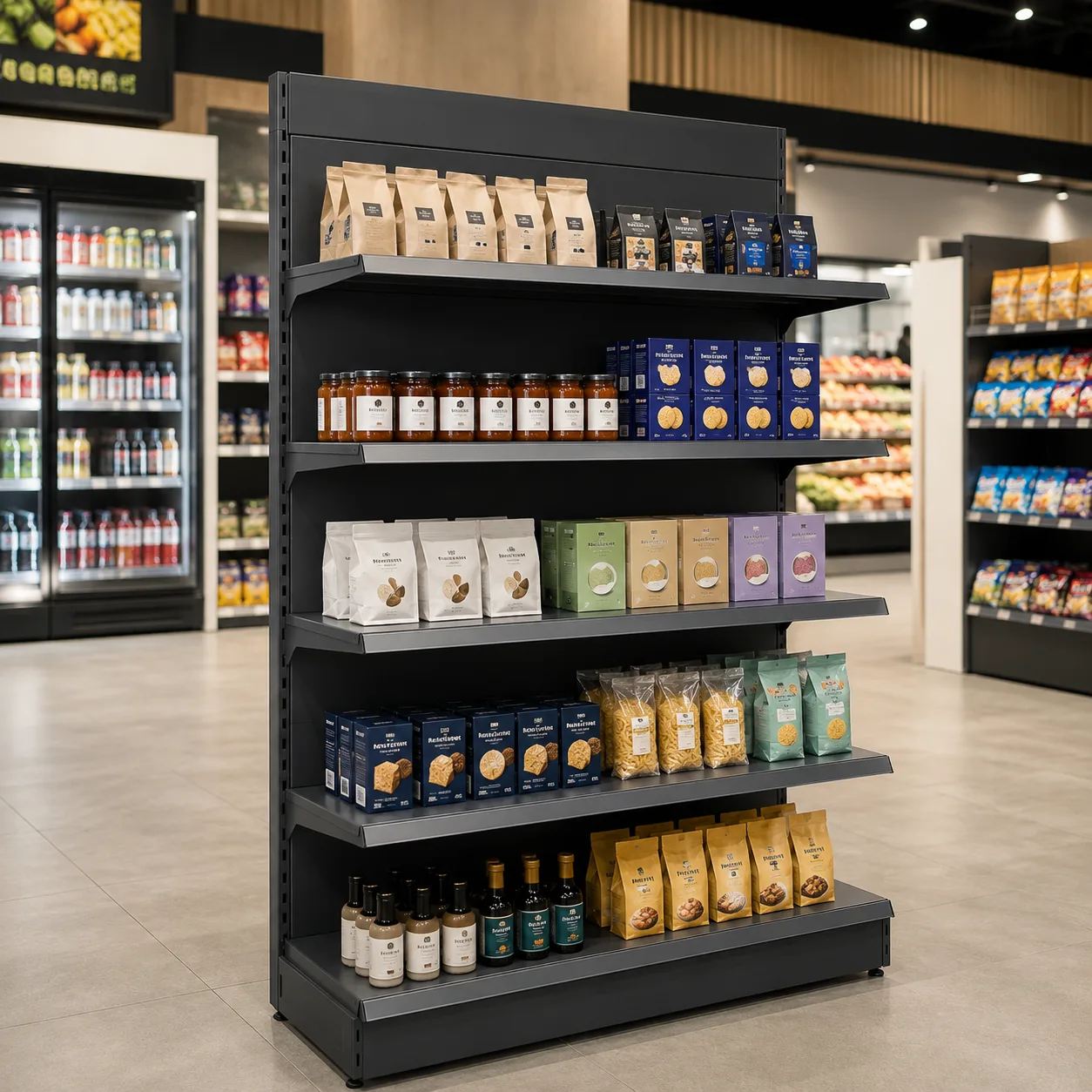 Iron Back Retail Shelf application