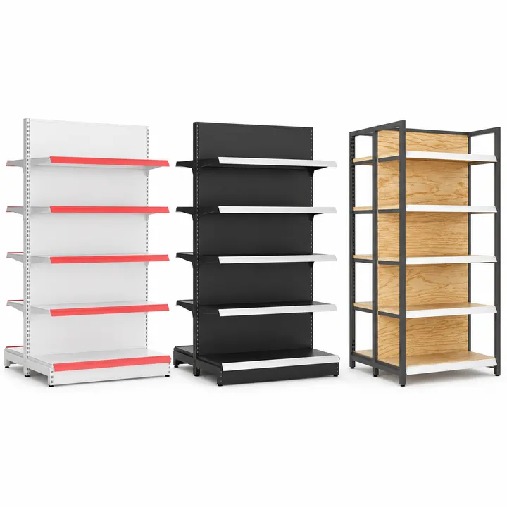 Illustrative configuration of Island Gondola Shelving.
