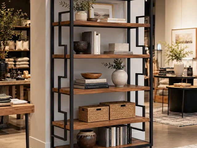 Integrated Boutique Shelving in use