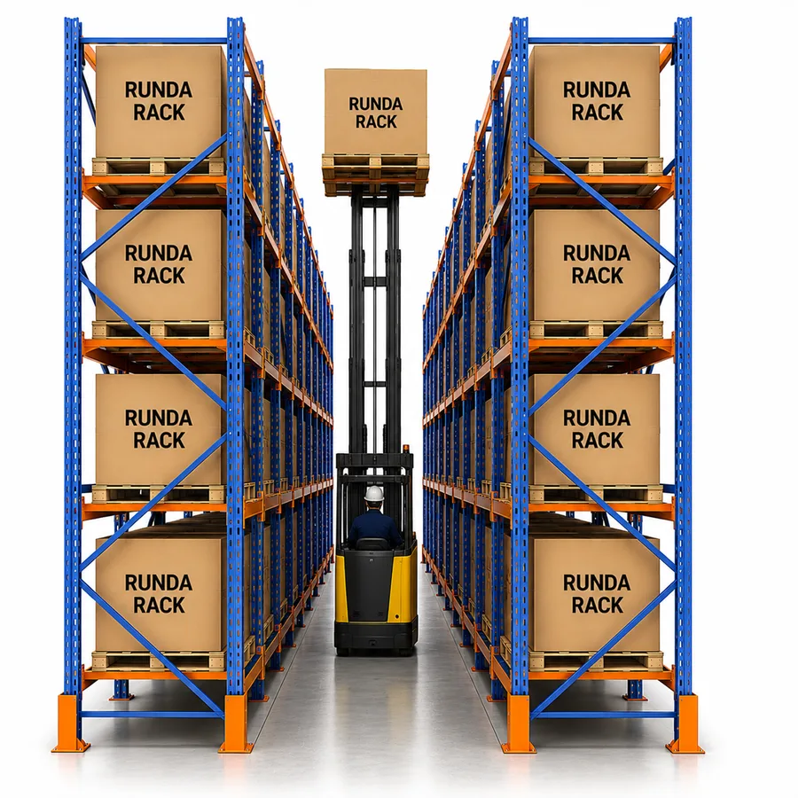 Illustrative configuration of Narrow Aisle Racking.