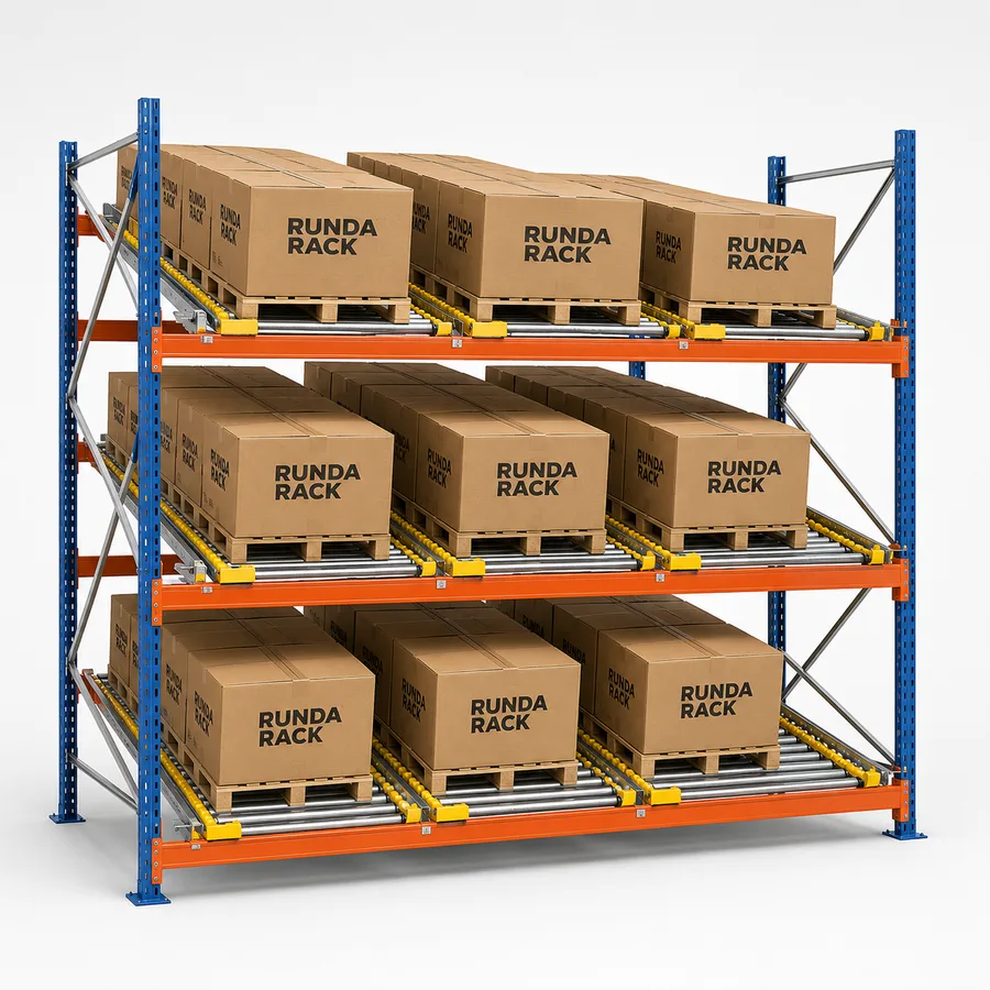 Illustrative configuration of Pallet Flow Racking.
