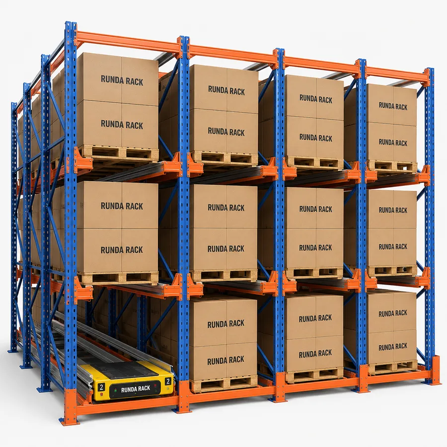 Illustrative configuration of Pallet Shuttle Racking.