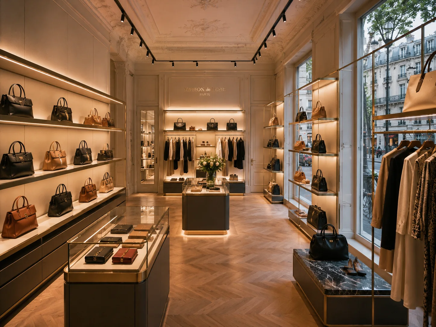 Paris Boutique Shelving installation