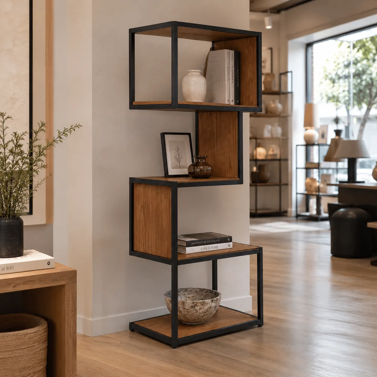 S-Shaped Display Shelf application