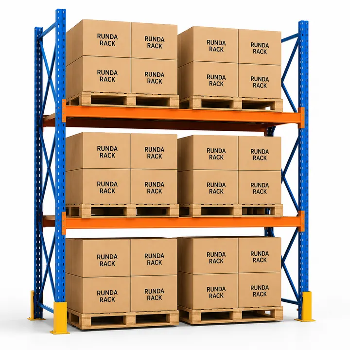 Illustrative configuration of Selective Pallet Racking.