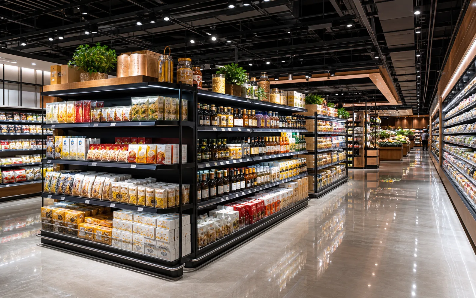Modernisation d’un Supermarché Premium à Shanghai pour Aurora Fresh Retail