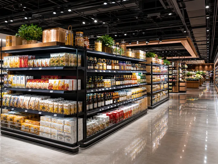 Shanghai Supermarket Display racking or shelving installation