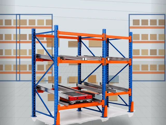 Radio Shuttle Racking System in use