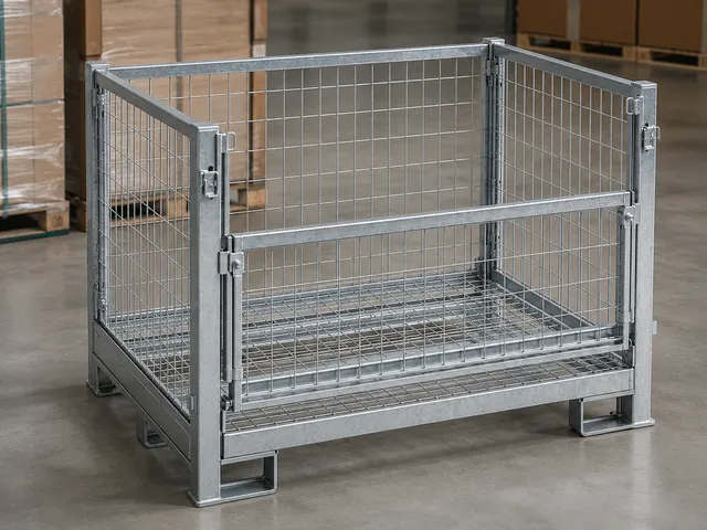 Collapsible Storage Cage in use