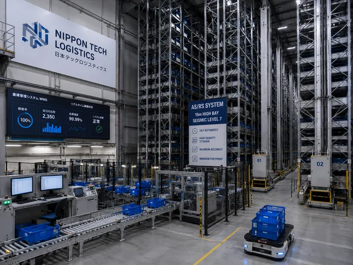 Tokyo Automated Warehouse racking or shelving installation
