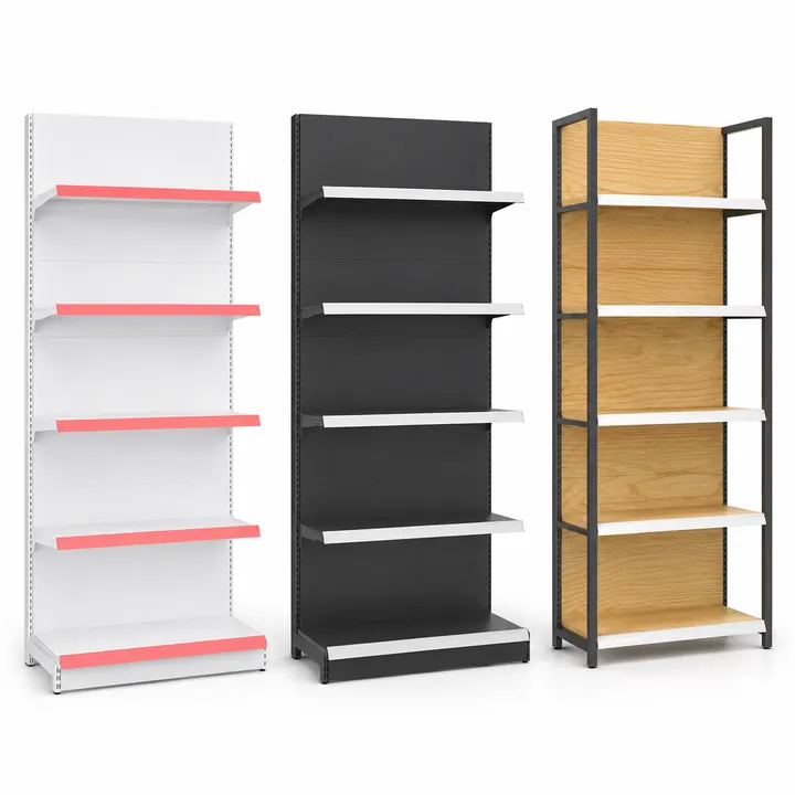 Illustrative configuration of Wall Gondola Shelving.